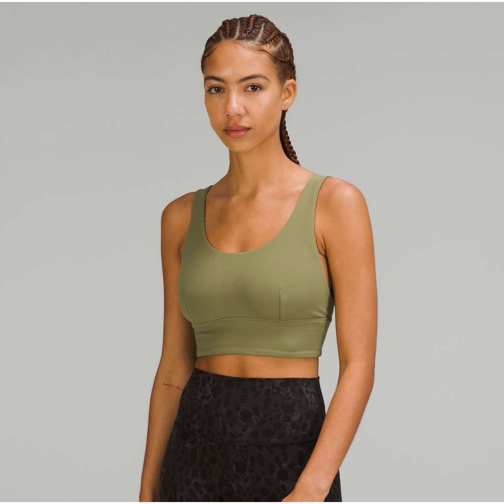 EUC Lululemon Align Bra *Light Support, C/D Cup in Bronze Green size 12